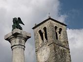 14 Il Leone di S. Marco della colonna, la sommità del campanile antico